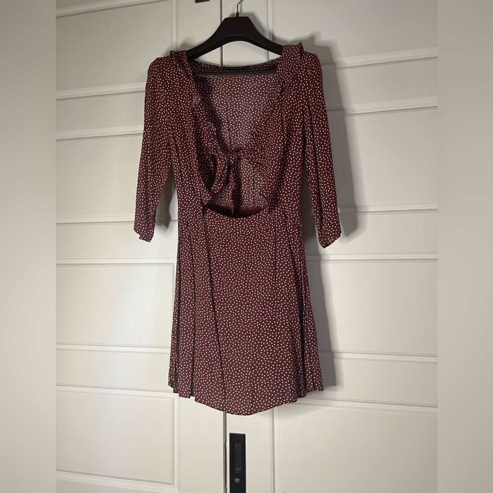 Abercrombie & Fitch Red Polka Dot Dress